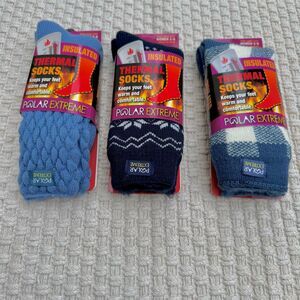 Polar Extreme Women's Thermal Socks 3 Pairs Mid Calf Winter